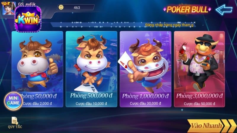 Giới thiệu về Poker Bull Kwin