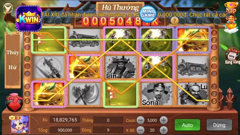 Thông tin về slot game Thủy Hử Kwin